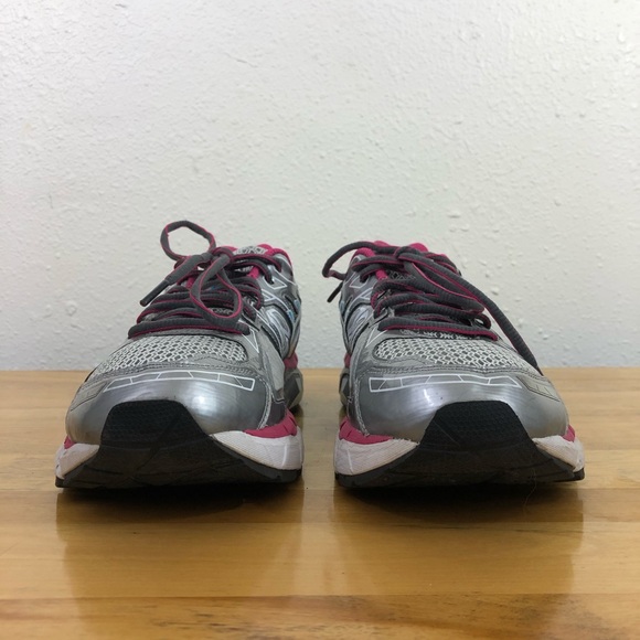 ASICS Gel Fortify Athletic Sneakers Gray Pink Blue Women’s Sz 9.5 - Picture 2 of 16